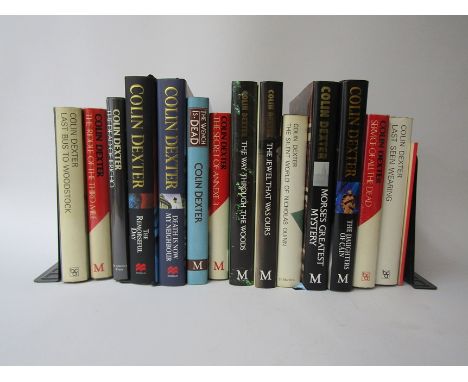 Colin Dexter, Inspector Morse series of novels, all 13 titles, but various editions, several signed, all in original cloth, a