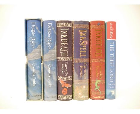 Cornelia Funke, five children's fantasy titles, all UK 1st editions, all bar one signed, all published Frome, The Chicken Hou