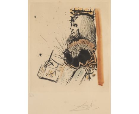 SALVADOR DALÍ1904 Figueres, Girona - 1989 ebenda'PORTRAIT DE CALDERÓN' (1971) aus: Calderón, La Vie est un Songe Farbradierun