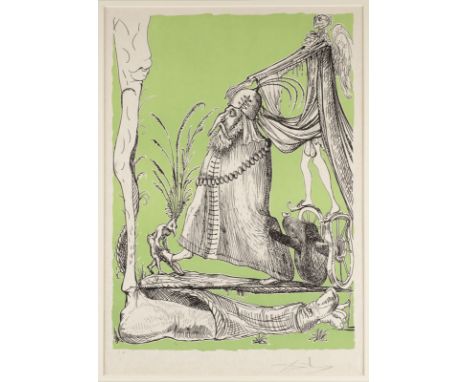 SALVADOR DALÍ1904 Figueres, Girona - 1989 ebendaBLATT AUS 'LES SONGES DRÔLATIQUES DE PANTAGRUEL' (1973) Farblithografie auf J