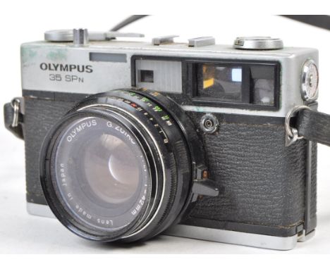 From the Estate of Peter Wyngarde - Wyngarde's personal original vintage Olympus made ' 35 SPn ' rangefinder camera. Fitted w
