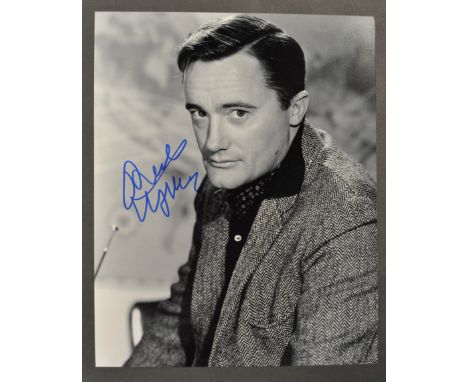Robert Vaughn - (1932-2016) - The Man From UNCLE - an impressive black and white autographed photograph of Vaughn from the se