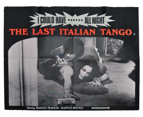 The Last Italian Tango (X Certificate) - 1973 - Erotic Comedy - original British quad cinema advertising poster for the movie