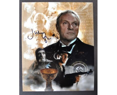 From The Collection of Julian Glover - Indiana Jones And The Last Crusade - an autographed 8x10" colour montage photograph of
