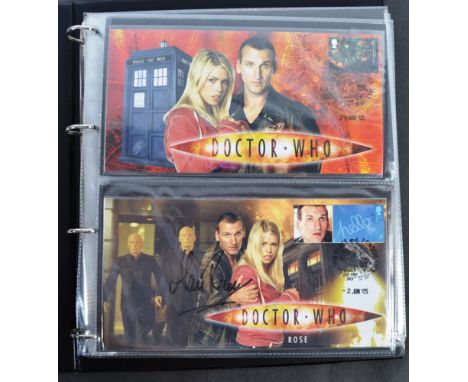 Doctor Who - a fantastic collection of official autographed BBC Dr Who First Day Covers from ' New Who '. x61 FDC's - most of