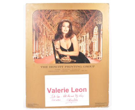 From the collection of Valerie Leon - a large and impressive original vintage 1960's Howitt Printing Group promotional board,