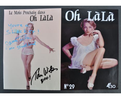 Back To The Future (1985) - an impressive dual autographed prop replica ' Oh Lala ' magazine cover. Signed to the front by To