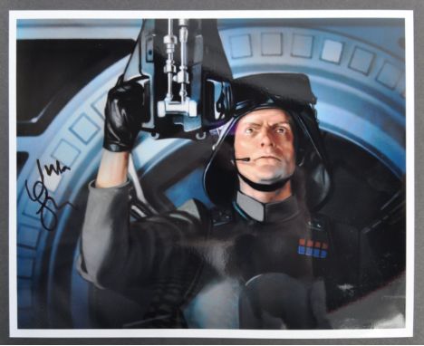 From The Collection Of Julian Glover - Star Wars The Empire Strikes Back - an autographed 8x10" colour photograph print of a 