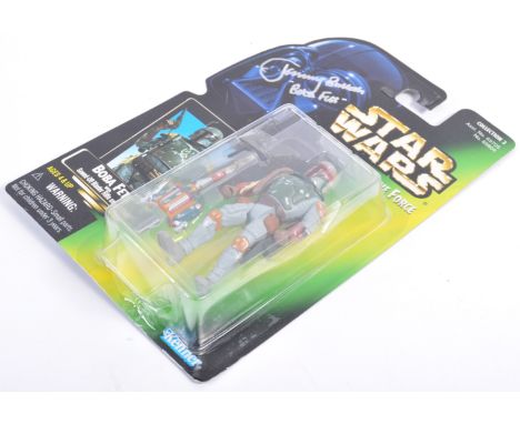 Star Wars - Jeremy Bulloch - Boba Fett - an original vintage Power Of The Force Kenner action figure of Boba Fett. Autographe