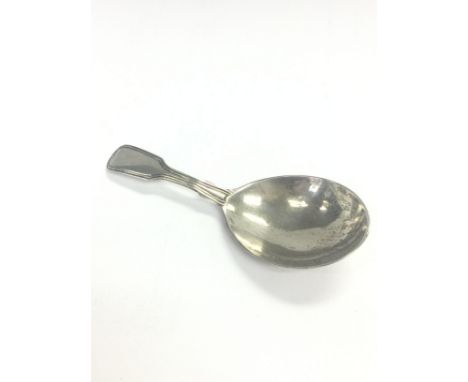 A silver hallmarked Georgian caddy spoon, postage category A
