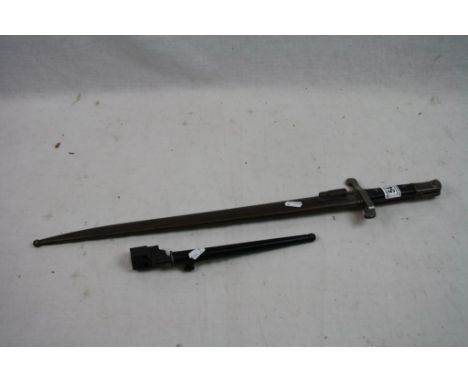 Two Military Bayonets To Include A Lee Enfield No.4 Mk.II &amp; A Portuguese 1886 Pattern With Scabbard.