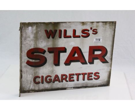 Double sided Star Cigarettes Enamel sign