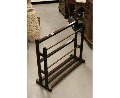Vintage Mahogany Shoe Rack