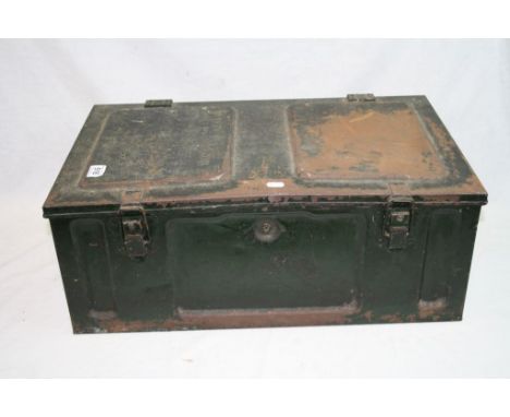 A Large World War Two / WW2 Military Storage Trunk Issued To CPB Goldson.