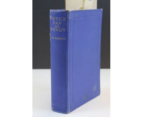 Book - Peter Pan and Wendy by J M Barrie with Colour and Black &amp; White Illustrations by Mabel Lucie Attwell with inscript