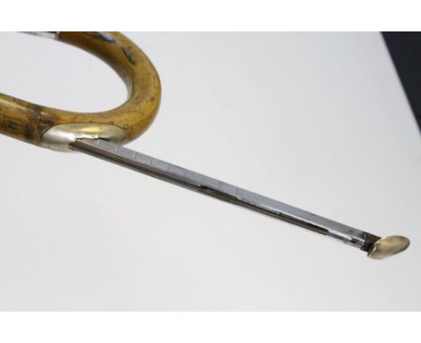 Horse Measure Walking stick with Hallmarked silver finial