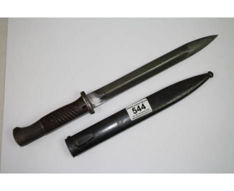 A Third Reich German Army Issue K98 Bayonet By Weyersberg Kirschbaum &amp; Co. Of Solingen Dated 1939 &amp; Stamped WKC To Th