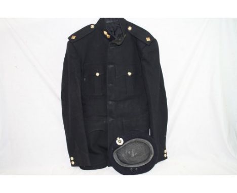 A Vintage British Military Royal Engineers Uniform Complete With Buttons And Badges.