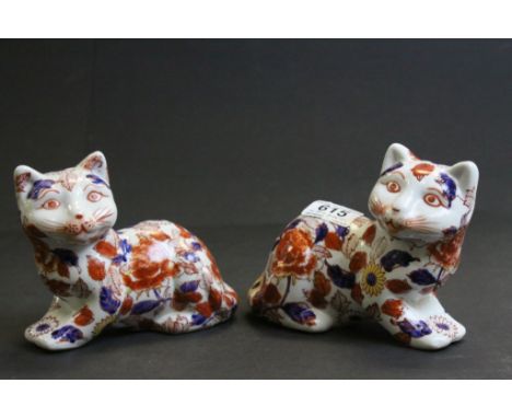Pair of Oriental ceramic Cats