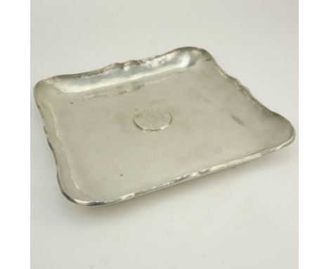 Vintage Sterling Silver  "Ferdin·VII·Dei·Gratia·" 1822 Coin Tray. Stamped "Plata-925" en verso. Needs cleaning otherwise good