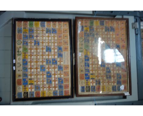 A PAIR OF FRAMED CHROMOLITHOGRAPH POSTERS "the Colours of the British Army"