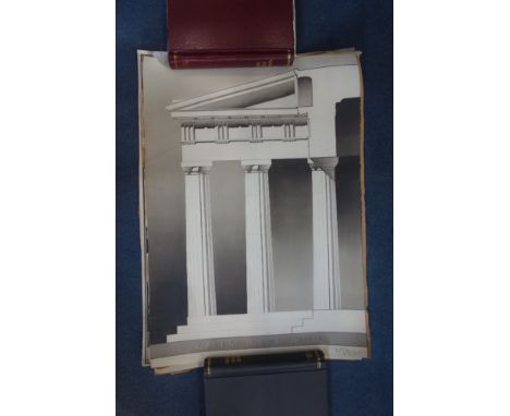 A COLLECTION OF ARCHITECTURAL WATERCOLOURS, to include 'Green Doric Order' columns