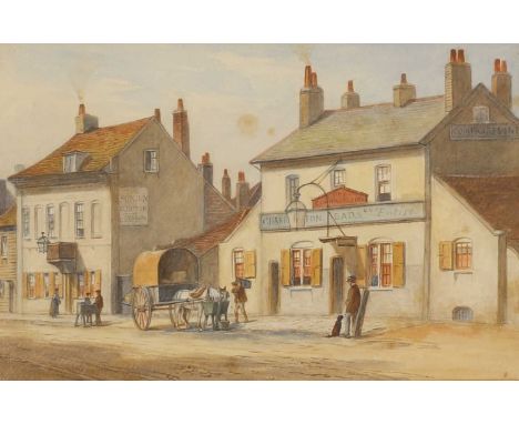 J T Wilson (19th century)‘The Golden Lion’, Romford;‘The Bull Inn', Dagenhamthe first signed 'J. T Wilson' l.r., the second s