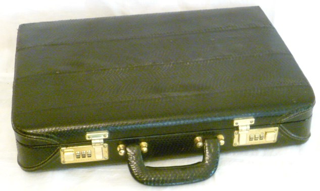 snakeskin briefcase