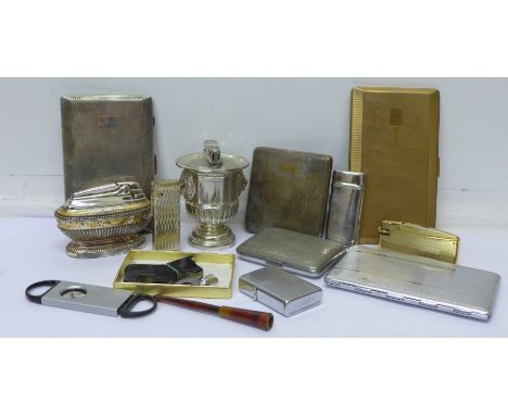 Lighter, cigarette cases, etc.