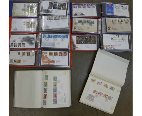 Nine albums of Royal Mail first day covers