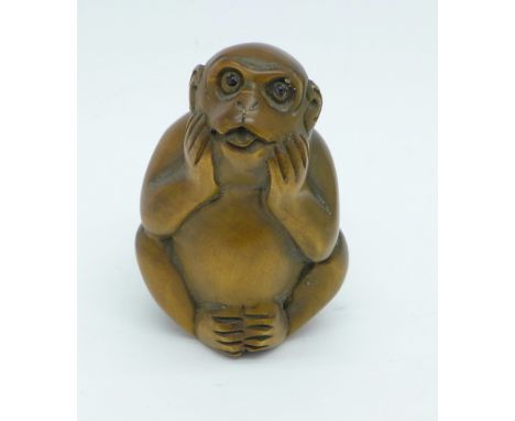 A carved netsuke