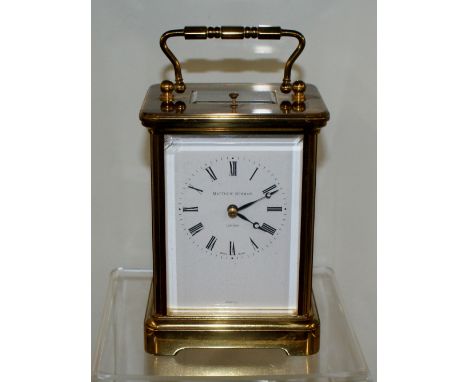 Large Matthew Norman Repeating / Striking brass carriage clock, GWO