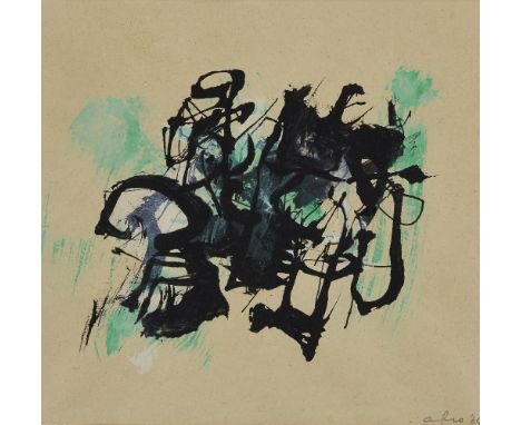 Afro Basaldella, Italian 1912-1976 -Untitled, 1964;ink, gouache and mixed media on paper, signed and dated lower right 'Afro 
