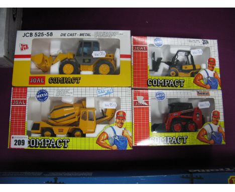 Four Joal Diecast Model Plant Machinery Vehicles, on differing scales including #171 Carmix 3500 Self Loading  Mobile Concret