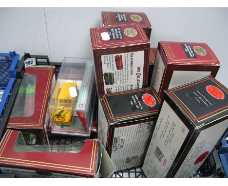 Ten 1:76th Scale Diecast Model Commercial Vehicles, by EFE, Corgi 'Original Omnibus Company', including #22105 AEC Ergo Box V