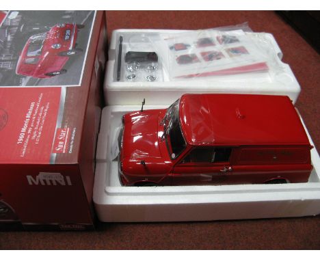 Sunstar 1:12th Scale Highly Detailed Diecast Model 1960 Morris Minivan, Royal Mail livery, certified no 007 of 999, boxed.