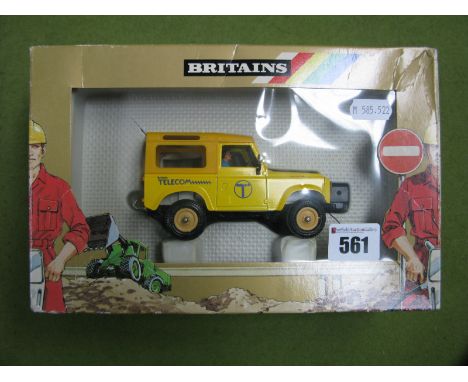 Britains #9923 1:32nd Scale Diecast Model British Telecom Land Rover, boxed.