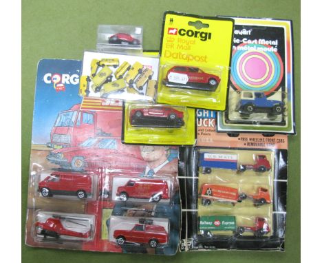 A Quantity of Smaller Scale Diecast and Plastic Model Vehicles, by Corgi, Playart, Wiking, Brekina, Barclay, including Barcla