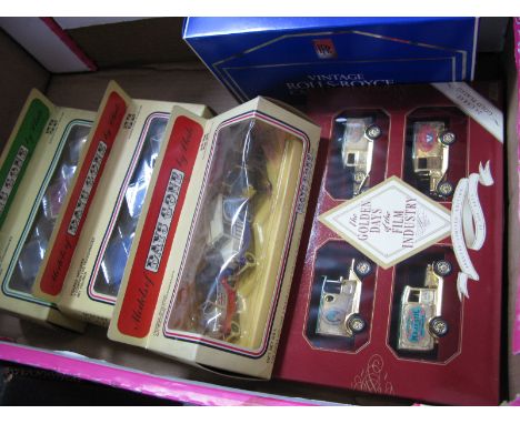 Five Lledo/Days Gone Vehicle Sets, including vintage Rolls Royce collection and 'Golden Days of the Film Industry', all boxed