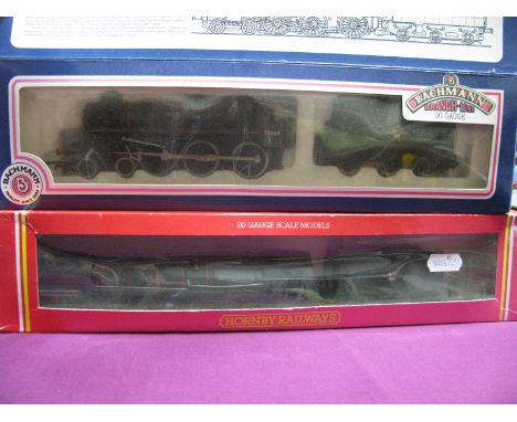 A Bachmann "OO" Gauge Class 4 4-6-0 Locomotive and Six Wheeled Tender, R/No. 75069, BR green livery, boxed; together with a H