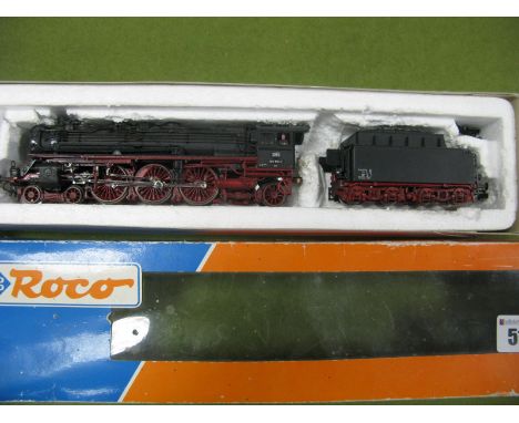 Roco 'HO' Gauge Ref 43240 DB Railways 4-6-2 Steam Locomotive, Eight Wheel Tender, DB. BR Class 001 R/No. 01 150.2, weathered,