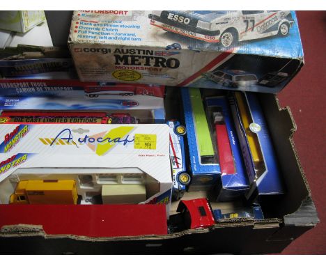 A Quantity of Diecast/Plastic Model Vehicles, by Road Champs, Road Monster, Cararama and other, mainly with Postal themed liv