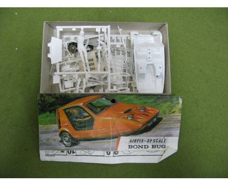 Original Airfix 1:32nd Scale - Bond Bug, some parts painted, no obvious glued parts with header, unchecked, hard to find.