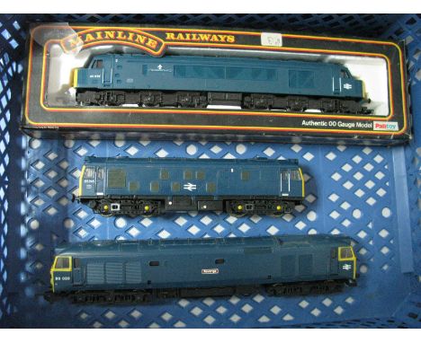 Three "OO" Gauge/4MM Diesel Locomotives Mainline Class 45 Co-Co "The Manchester Regiment", boxed Lima Class 50 Co-Co "Revenge