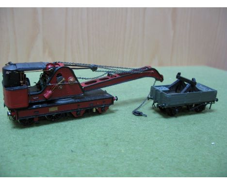 A Kit Built 'OO' Gauge/4mm Scale Model Railway Recovery Crane, built to a very good standard.