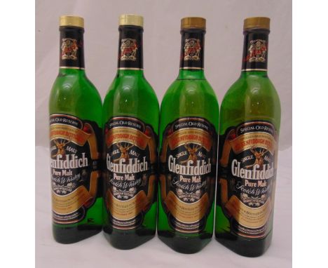 Glenfiddich Special Reserve Single Malt Scotch Whisky four 70cl bottles all in original packaging