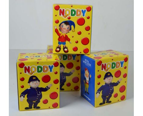 Royal Worcester character figures, Noddy, Big Ears, Mr Plod and Tessie Bear, boxed (4)