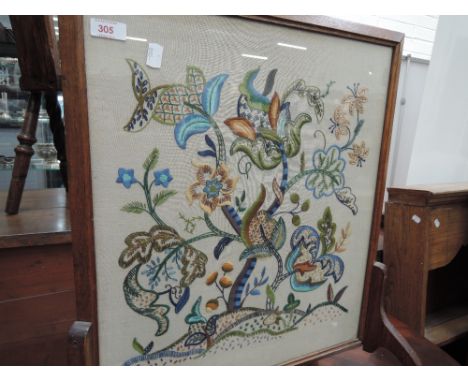 A tapestry fire screen