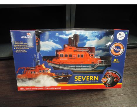 A Severn 1:20 scale radio controlled RNLI Lifeboat, boxed