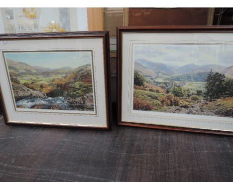 A pair of prints after K Melling, Lakeland landscapes, signed
